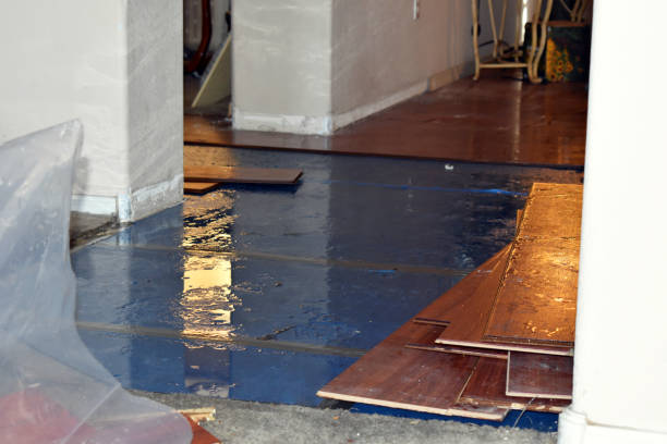 Professional Flood Cleanup technician working in Caldwell, OH